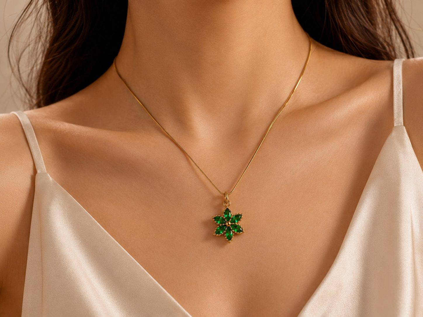 Alma Stone Gold Necklace