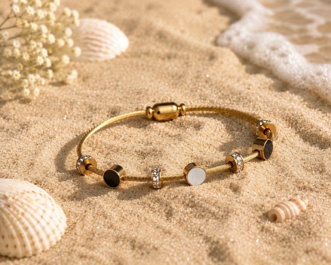 Classic Stackable Bracelet - Sleek And Modern Bangle, Anti Tarnish Stylish Adjustable Bracelet.
