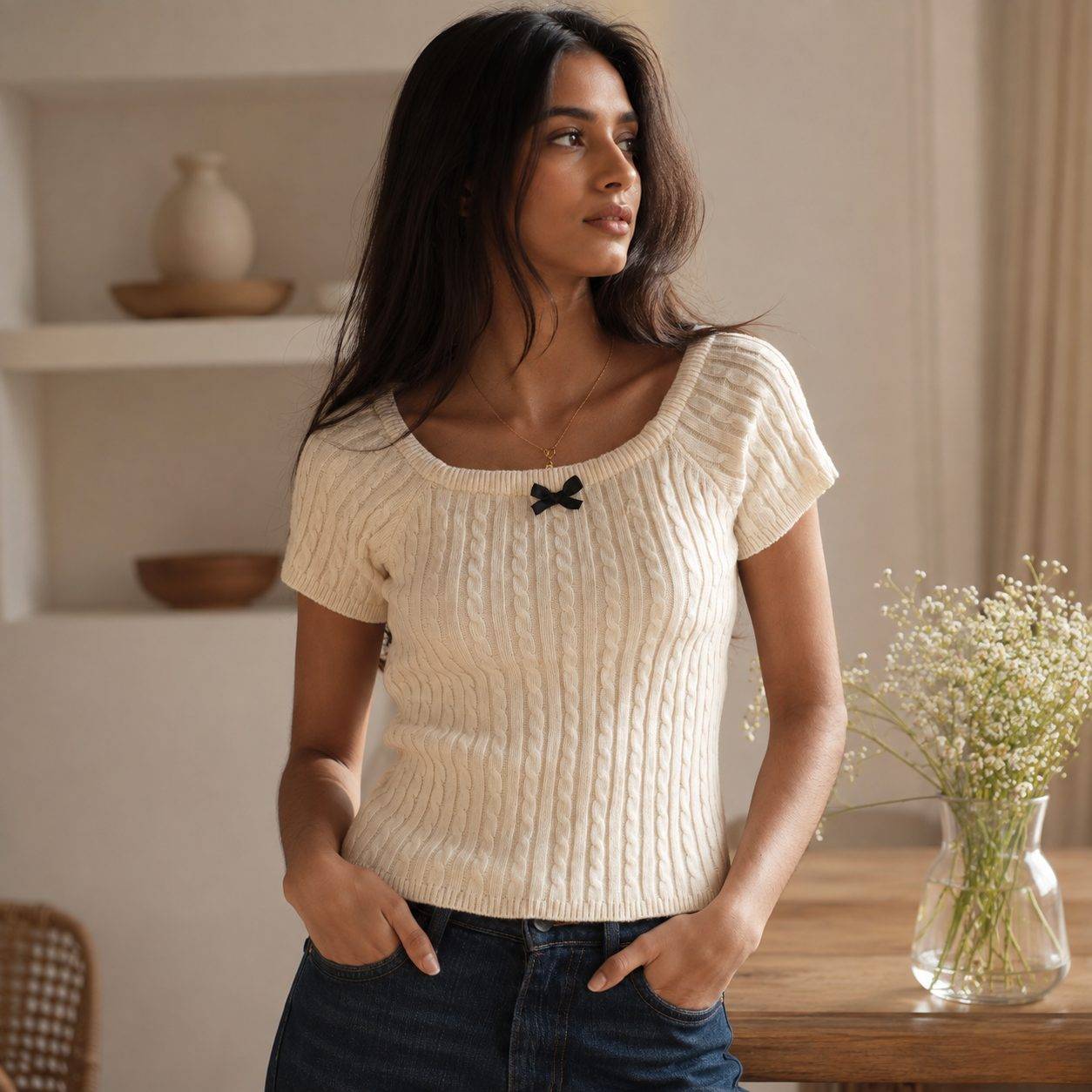 Women's Short Sleeve knit tops