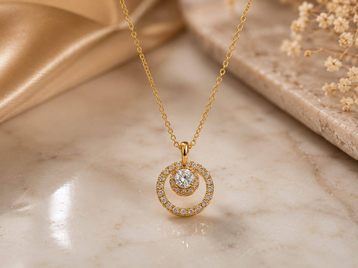 Round Pendant Necklace