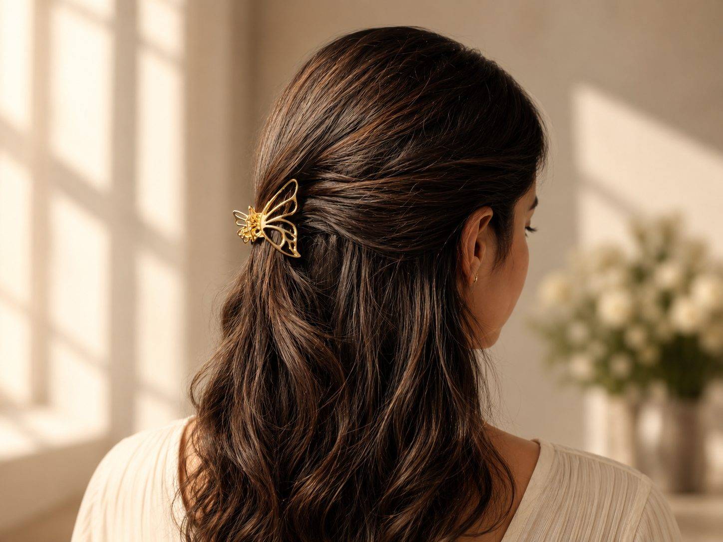 Butterfly Metal Hair Claw Clip