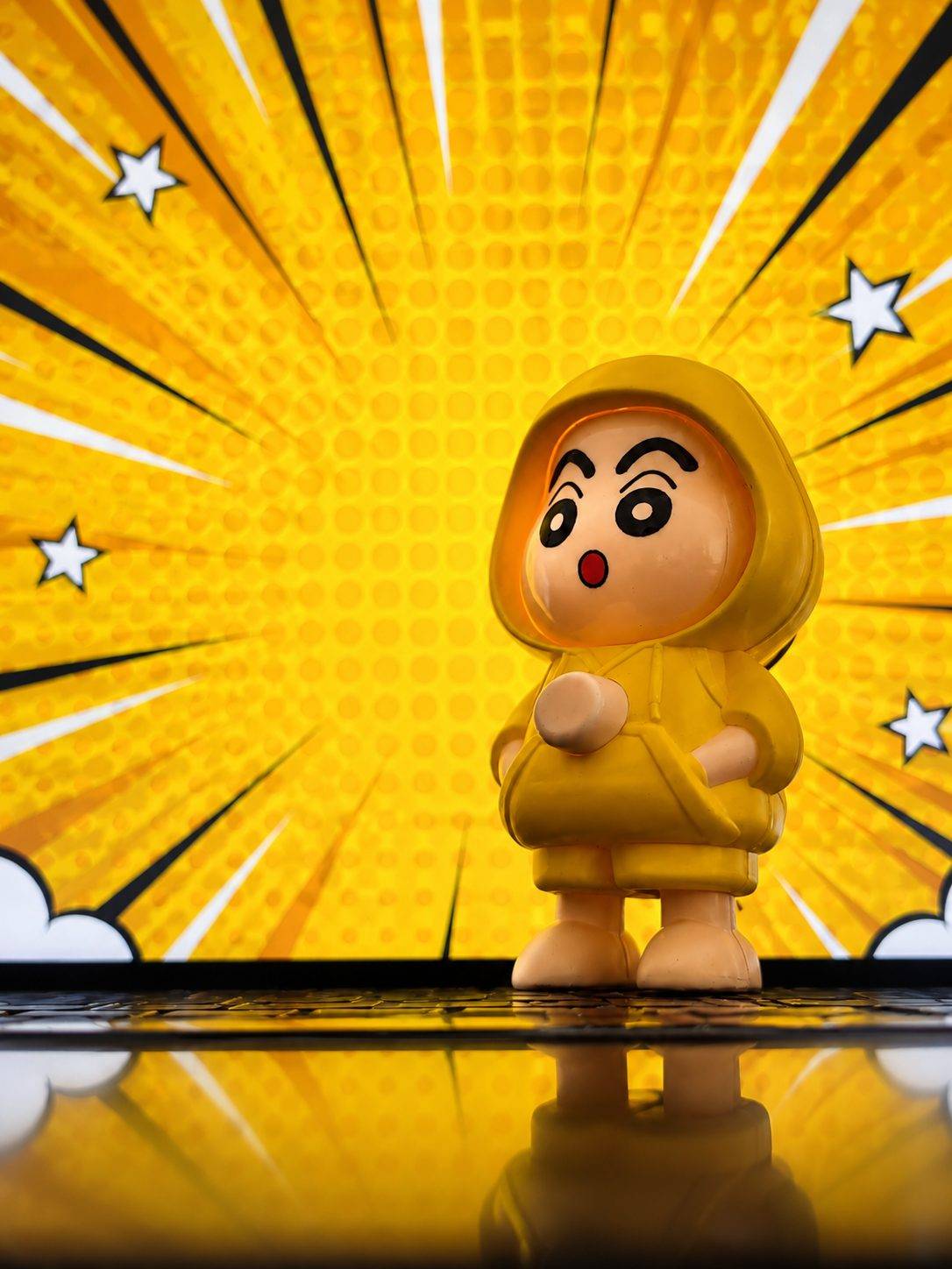 Shinchan face-changing toy keychain