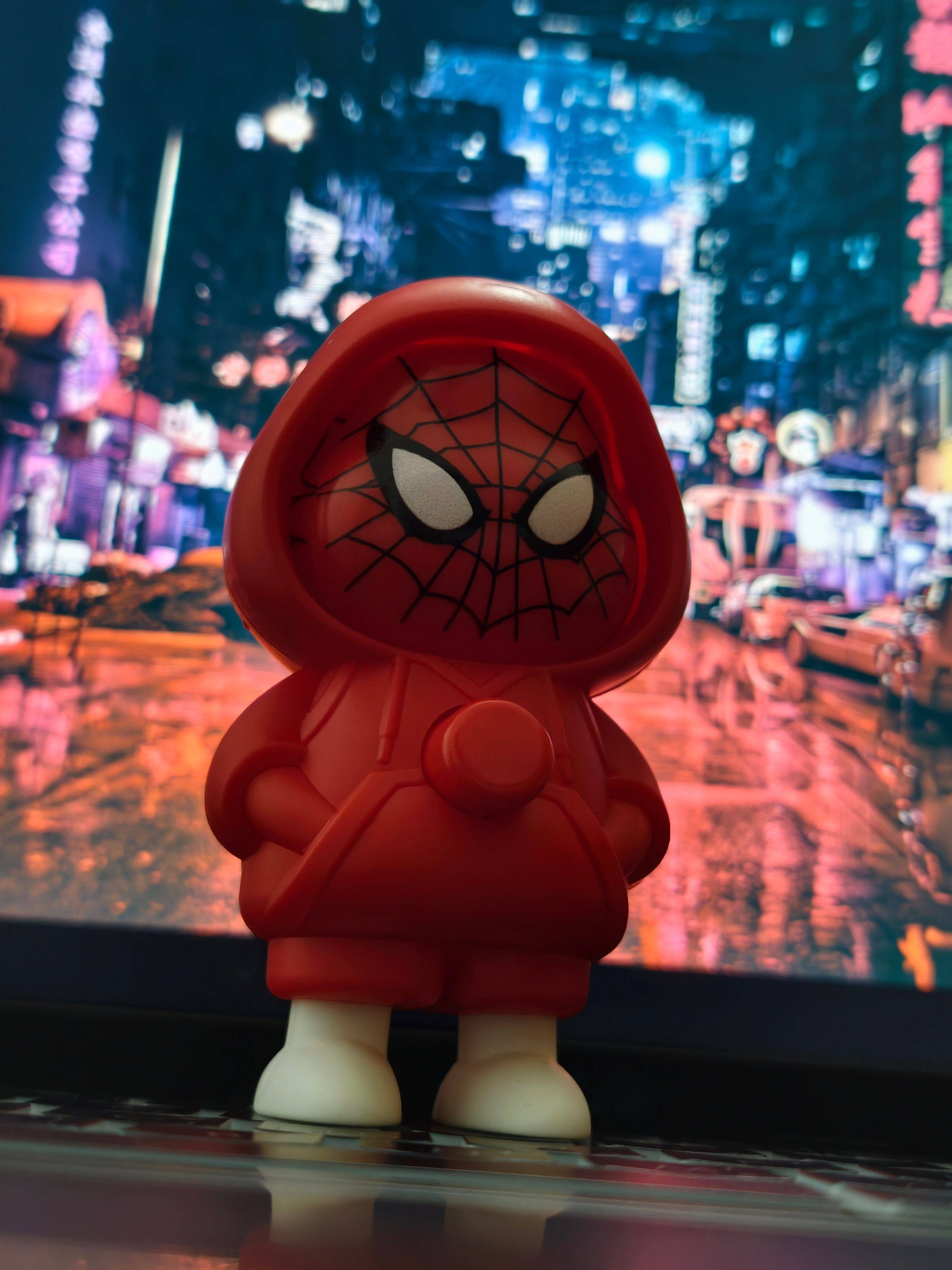 Spiderman Cartoon Face-Changing Toy Figure