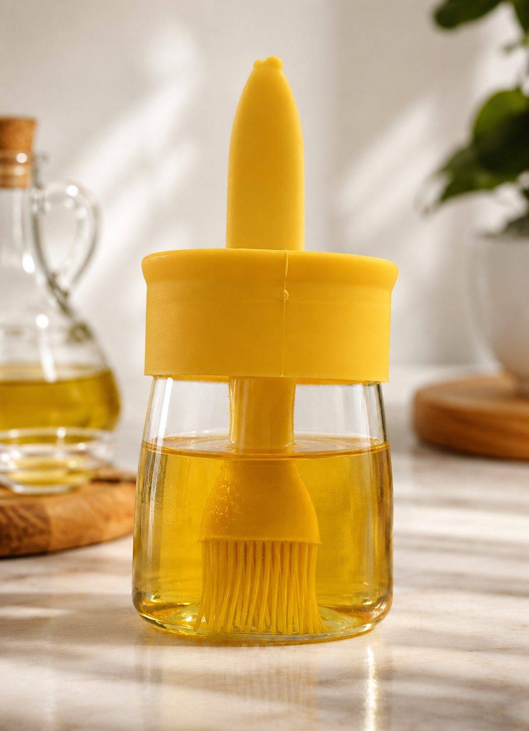 Oil Dispenser Bottle with Brush