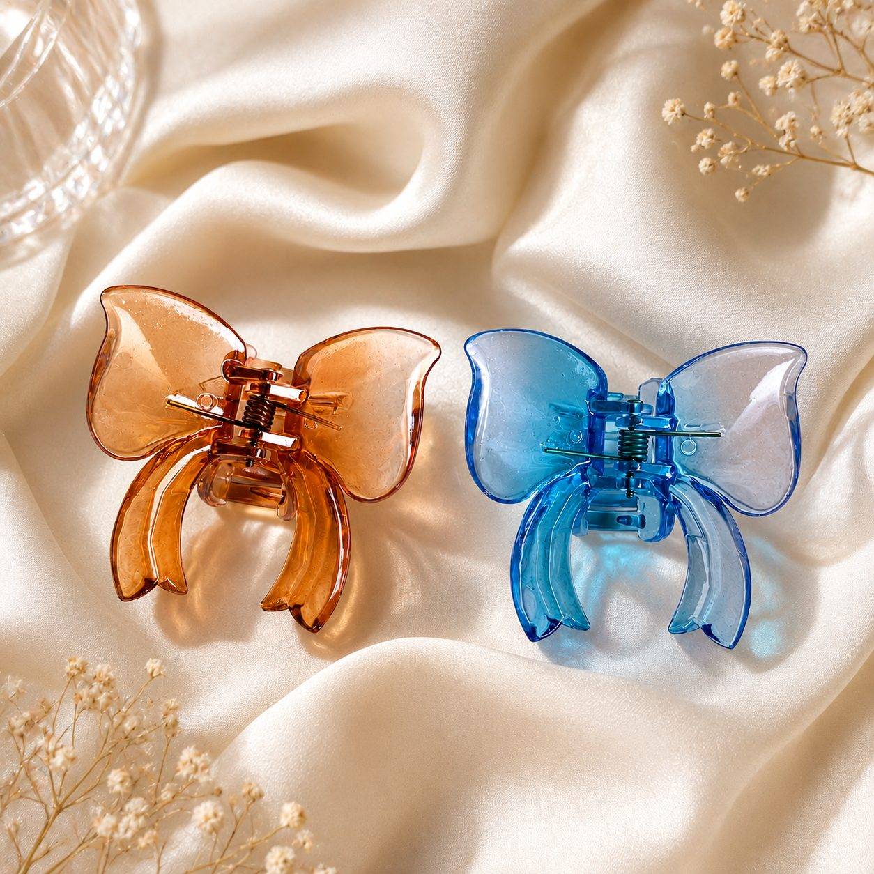 Butterfly Bow Hair Claw Clip Combo