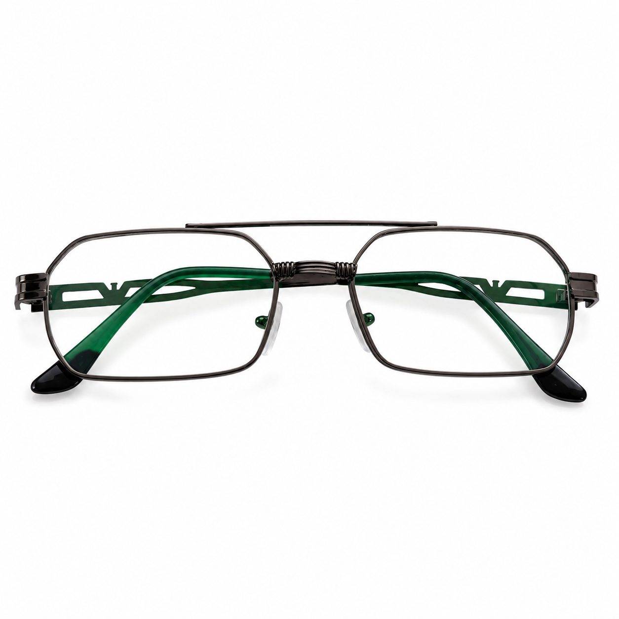 Aviator computer glasses with a metal frame